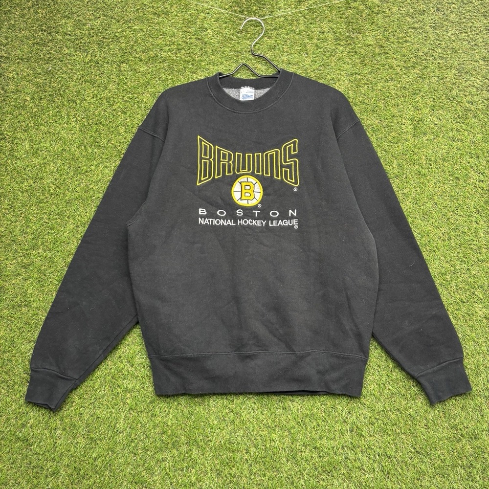 Vintage 90s Boston Bruins Sweatshirt Mens Large NHL Hockey Salem Sportswear 90s